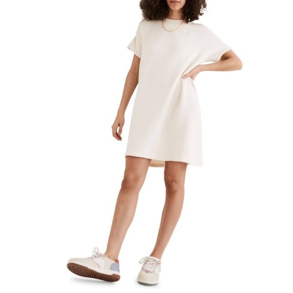 NWT Madewell Airterry Sweatshirt Tee Dress